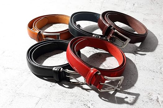 新品未使用サイズカットSt Andrews シルバー レザー ベルト 日本製レザーベルト35㎜シュリンクレザー
